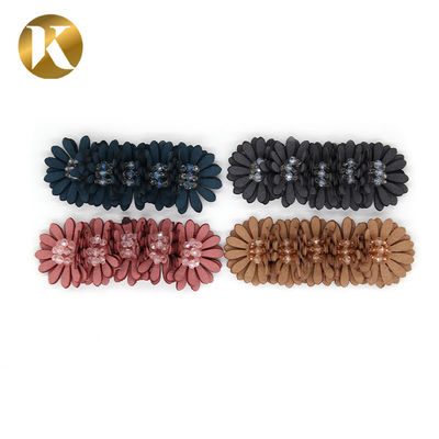 China Handicrafts Chrysanthemum Crystal Shoe Buckles With SGS Certification supplier