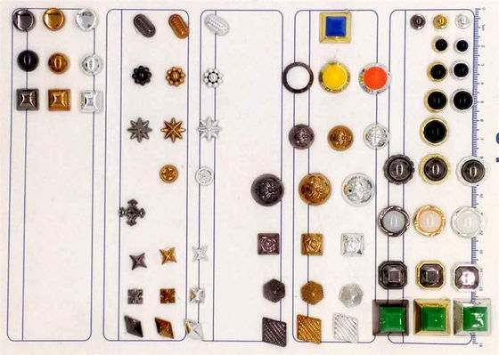 Plastic rivets, ABS plastic pearls,Various accessories   /Rivets of various shapes Gun,nickle,gold 6mm 8mm 10mm 12mm supplier