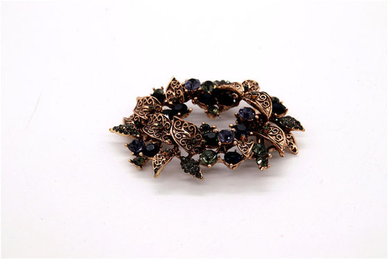 Round Shape Rhinestone Shoe Clips Elegant Beautiful Appearance SGS Certificate supplier