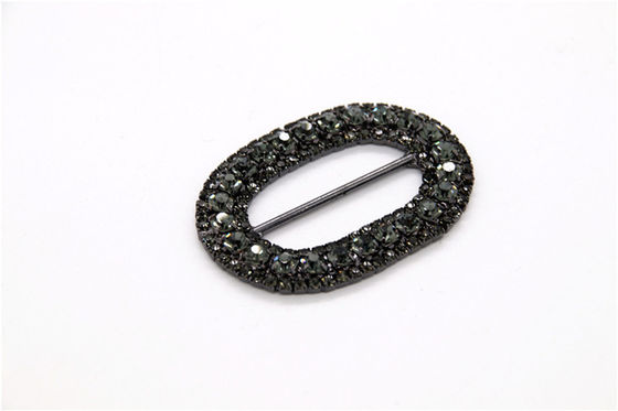 Women'S Rhinestone Shoe Clips Zinc Alloy / Iron / Copper Material supplier