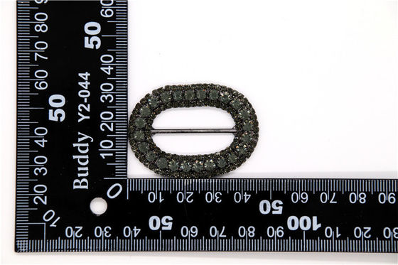 Women'S Rhinestone Shoe Clips Zinc Alloy / Iron / Copper Material supplier