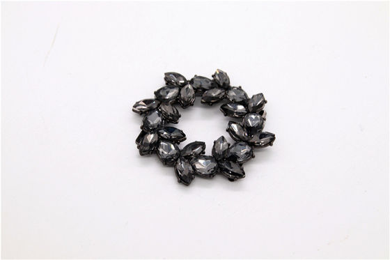 Colorful High Grade Rhinestone Women'S  Shoe Accessories Clips SGS Certificate supplier