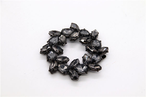 Colorful High Grade Rhinestone Women'S  Shoe Accessories Clips SGS Certificate supplier