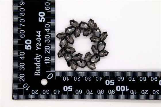 Colorful High Grade Rhinestone Women'S  Shoe Accessories Clips SGS Certificate supplier