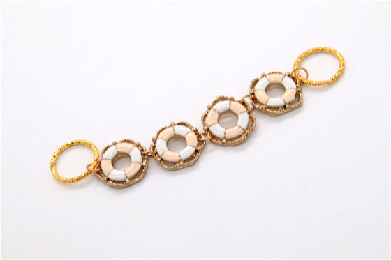 Hand Welded buckle Chain of Hardware,Ladies sandals chain copper /iron gun/nickel/gold supplier
