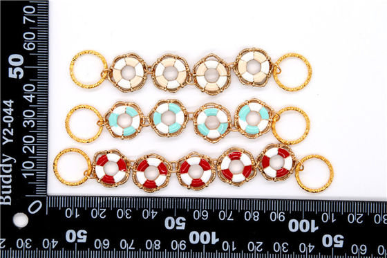 Hand Welded buckle Chain of Hardware,Ladies sandals chain copper /iron gun/nickel/gold supplier