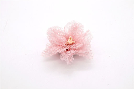 OEM Service Shoe Lace Flowers Mesh Black / White / Red / Blue For Women supplier