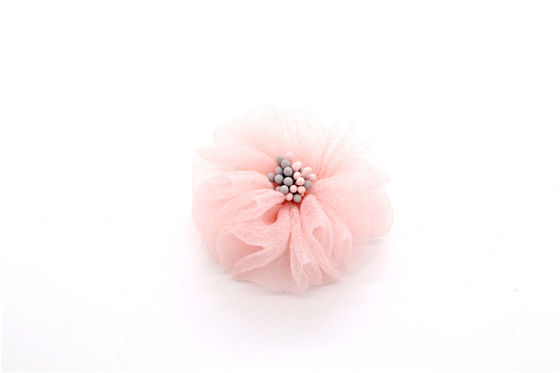Handmade Girl Shoe Lace Flowers For Shoes / Hair / Headband SGS Certificated supplier