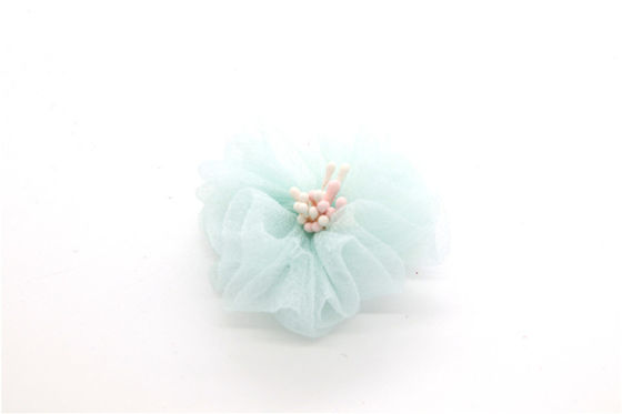 Handmade Girl Shoe Lace Flowers For Shoes / Hair / Headband SGS Certificated supplier