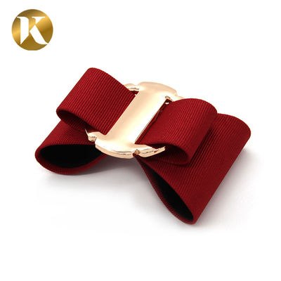 Customized Decorative Shoe Clips Handicrafts / Bonded Leather Style supplier