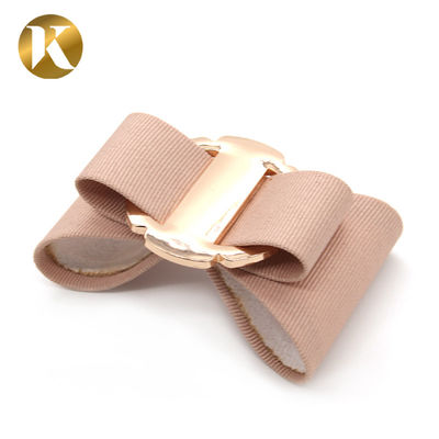 Customized Decorative Shoe Clips Handicrafts / Bonded Leather Style supplier