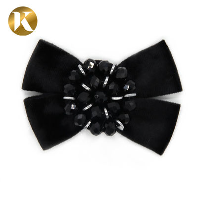 Hanging Plating Fashion Decorative Shoe Clips Horsehair - Like Bow Shape supplier