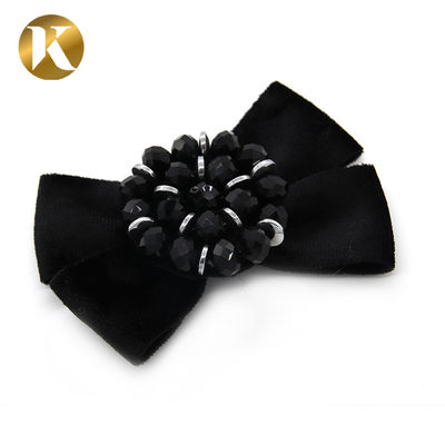 Hanging Plating Fashion Decorative Shoe Clips Horsehair - Like Bow Shape supplier