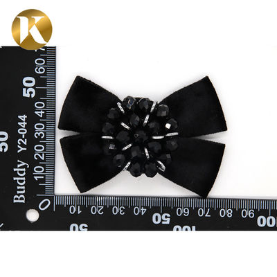 Hanging Plating Fashion Decorative Shoe Clips Horsehair - Like Bow Shape supplier