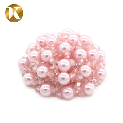 Custom Shoe Buckle Clips Combination Of Pearls And Crystal Beads supplier
