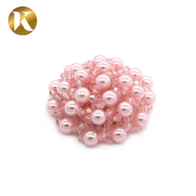 Custom Shoe Buckle Clips Combination Of Pearls And Crystal Beads supplier