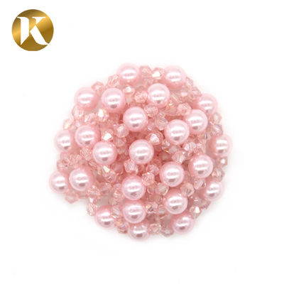 Custom Shoe Buckle Clips Combination Of Pearls And Crystal Beads supplier