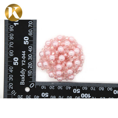 Custom Shoe Buckle Clips Combination Of Pearls And Crystal Beads supplier