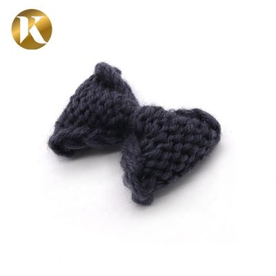 75*45mm Decorative Shoe Clips BOW Style Woollen Yarn Material supplier
