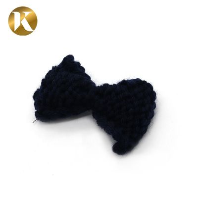 75*45mm Decorative Shoe Clips BOW Style Woollen Yarn Material supplier