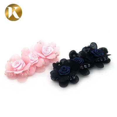 Multi - Color Decorative Diy Shoe Clips Bonded Leather Style For Child supplier