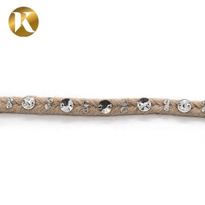 Custom Decorative Handmade Rope 1000mm Size Fashion Style For Shoe supplier