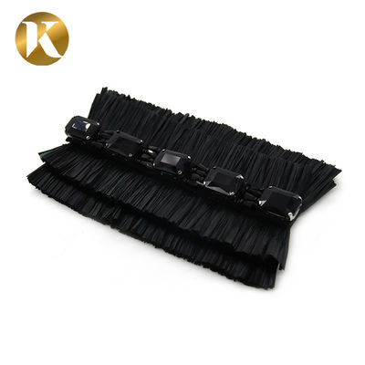 High - Grade Rhinestone Fashion Shoe Decoration 145*75mm Special Cloth Material supplier