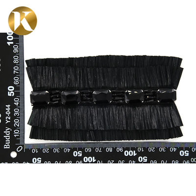 High - Grade Rhinestone Fashion Shoe Decoration 145*75mm Special Cloth Material supplier