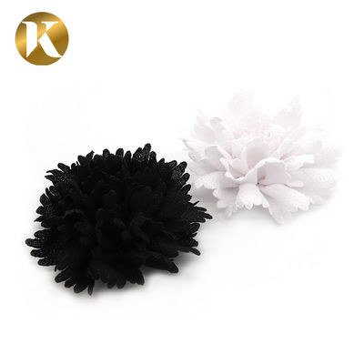 Ladies Custom Fashion Shoe Decoration 80*80mm Special Cloth Material supplier