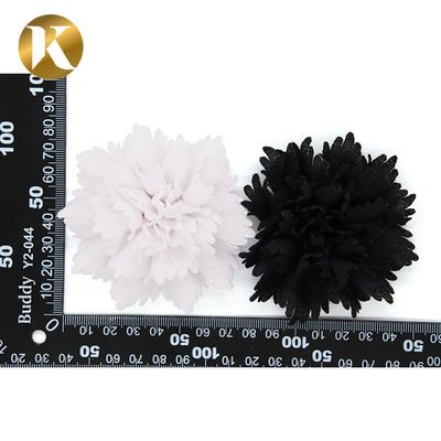 Ladies Custom Fashion Shoe Decoration 80*80mm Special Cloth Material supplier