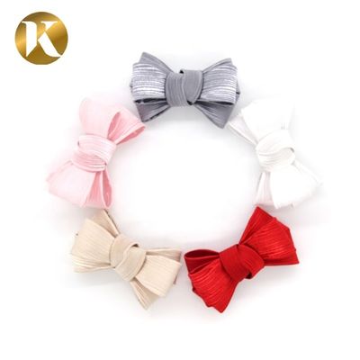 Butterfly Fashion Shoe Decoration 80mm*45mm Special Cloth Material supplier