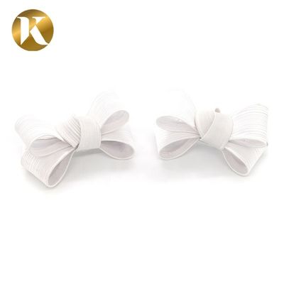 Butterfly Fashion Shoe Decoration 80mm*45mm Special Cloth Material supplier
