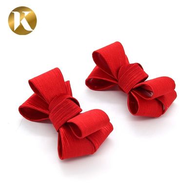 Butterfly Fashion Shoe Decoration 80mm*45mm Special Cloth Material supplier