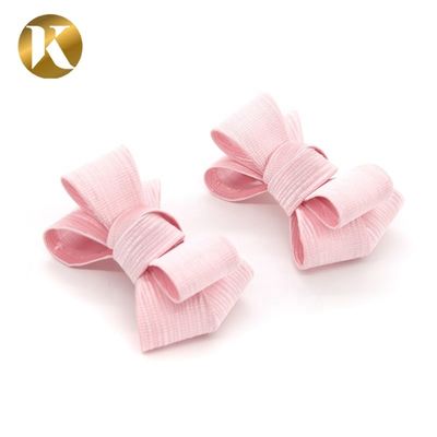 Butterfly Fashion Shoe Decoration 80mm*45mm Special Cloth Material supplier