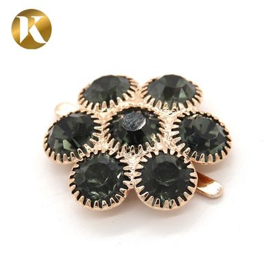 Custom Decorative Shoe Clips , Flower Shape Shoe Accessories Clips supplier