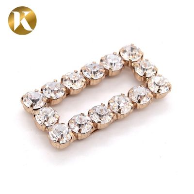 Rectangle Metal Buckle Shoes Decoration Accessories 50mm*25mm Size supplier