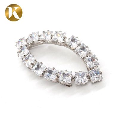 Hanging Plating Metal Shoe Buckles , Jewelry Decorative Shoe Buckles supplier