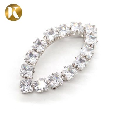 Hanging Plating Metal Shoe Buckles , Jewelry Decorative Shoe Buckles supplier