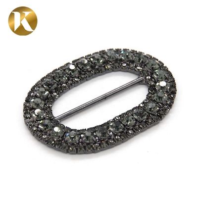 Crystal Metal Pin Shoes Decoration Accessories 45mm*33mm Fashion Style supplier
