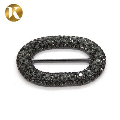 Crystal Metal Pin Shoes Decoration Accessories 45mm*33mm Fashion Style supplier