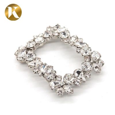 Crystal Ladies Shoes Decoration Accessories 55mm*40mm Fashion Styl supplier