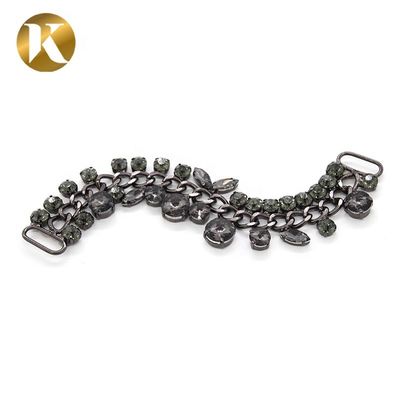 New Design Shoe Crystals Decorations Jewelry Chain Buckle For Women supplier