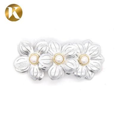 Wenzhou Kml Wholesale custom handmade flower fashion special cloth shoe buckle accessories supplier