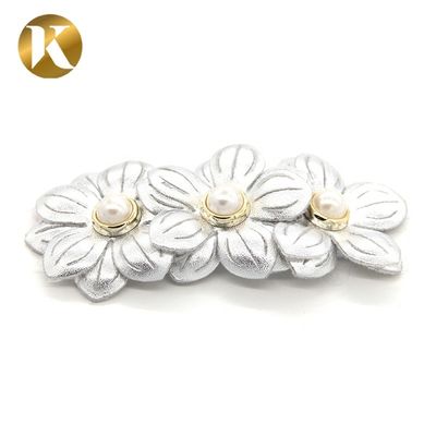 Wenzhou Kml Wholesale custom handmade flower fashion special cloth shoe buckle accessories supplier