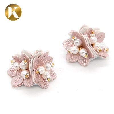 Fashion Style DIY Satin Ribbon Flowers Special Cloth Material For Shoe Decoration supplier