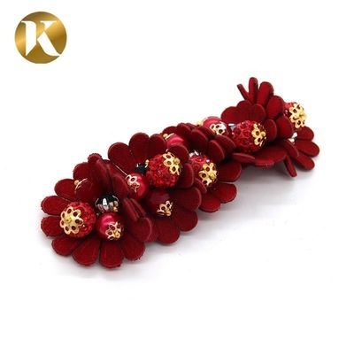 Custom Handmade Ladies Shoe Flower Decoration Europe And America Style supplier
