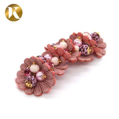 Custom Handmade Ladies Shoe Flower Decoration Europe And America Style supplier