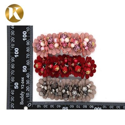 Custom Handmade Ladies Shoe Flower Decoration Europe And America Style supplier