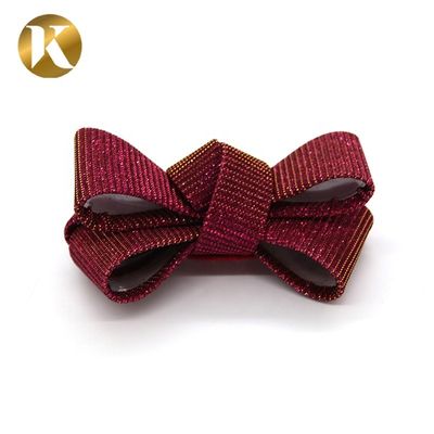 Custom Red Women Shoes Decoration Accessories Special Cloth Material supplier