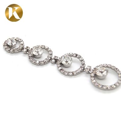 Popular Woman Shoes Decoration Accessories Round Shaped Chain Buckle supplier